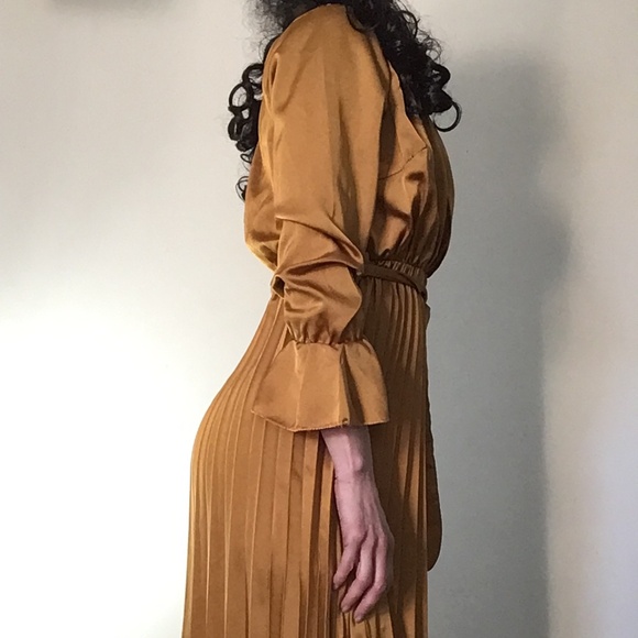 Gold Silk Dress - Picture 7 of 8